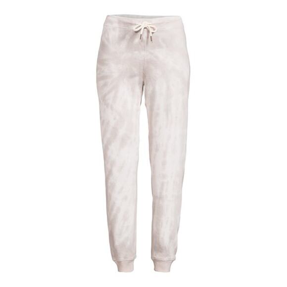 Time and Tru Grey / White Tie Dye Basic Coordinating Joggers - Picture 2 of 4